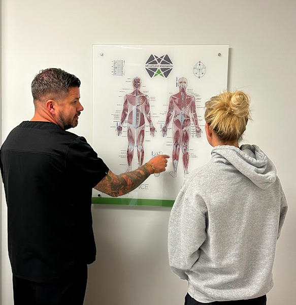 explaining structural elements to patient